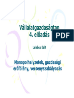 4 Versenyszabályozás