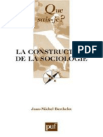 La Construction de La Sociologie