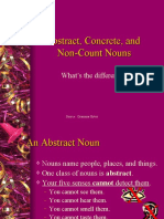 Abstract, Concrete, and Non-Count Nouns