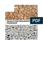 Analysis of Paddy Grain and Rice Quality in Madagascar: Technical Guide