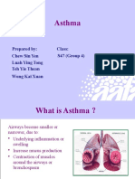 Asthma: Prepared By: Luah Ying Tong Chew Sin Yen Class: S47 (Group 4)