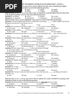 Practice Test 14 For University Entrance Examination - Level 1