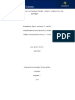 Informe Sobre Diagnóstico y Planeación Del Talento Humano de Una Empresa