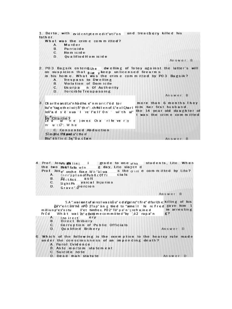 Napolcom Reviewer 2025 with Answers | PDF