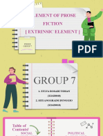 Element of Prose Fiction (Extrinsic Element)