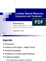 Lumbar Spinal Stenosis:: Symptoms and Treatment