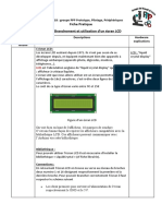 Fiche 6 Branchement Et Utilisation D Un Ecran LCD