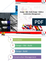 Design-Bid-Build, Design-Build or Consrtruction Management