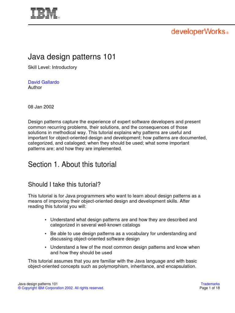 Java Design Patterns | PDF | Software Design Pattern | Class (Computer ...