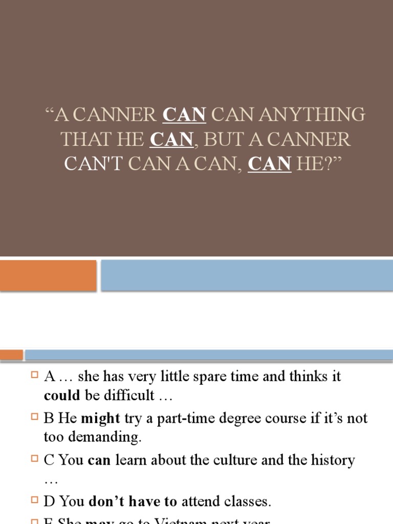 A Canner Can Anything That He, But A Canner Can A Can, HE? PDF