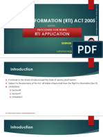 Right To Information (Rti) Act 2005