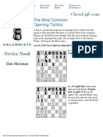 eBook - PDF - Dan Heisman - Most Common Opening Tactics - Chess
