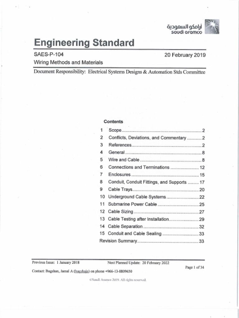 Saes P 104 | PDF