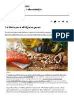 Dieta para Combatir El Hígado Graso (Esteatosis Hepática) Artículo