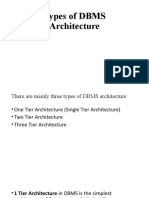 Types of DBMS Architecture