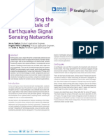 Understanding The Fundamentals of Earthquake Signal Sensing Networks