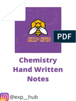 Chemistry Hand Written Notes: @exp - Hub
