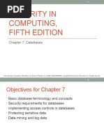 Security in Computing, Fifth Edition: Chapter 7: Databases