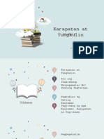 Modyul 6 Karapatan at Tungkulin