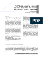 A MPB Sob Suspeita a Censura Musical Vista Pela Tica Dos Servios de Vigilncia