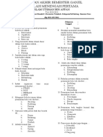 Soal Penjas Semester 1 SMP Kelas 2 Uba