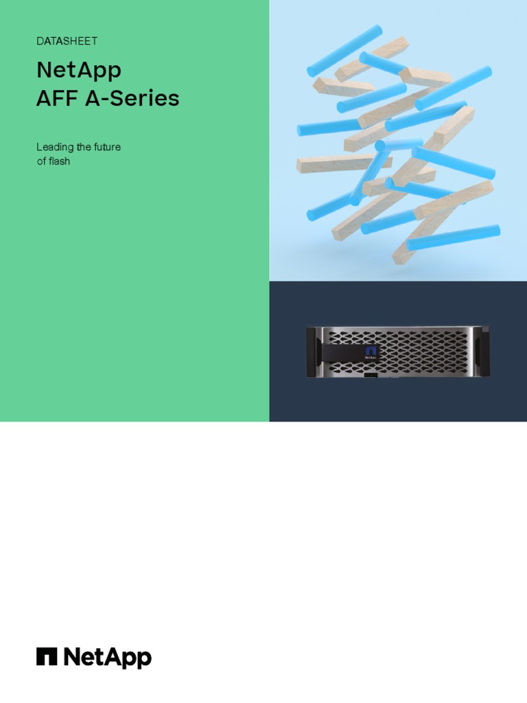 NetApp AFF A-Series Datasheet | PDF | Cloud Computing | Solid State Drive