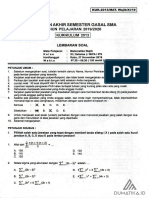 Soal PAS Matematika Wajib Kelas XI 2019-2020