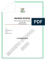 121-1 Marking Scheme