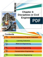CHAPTER 4 Disciplines in Civil Engineering