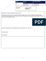 XYZ-QMS-For-062 Non-Conformance Report Form CAPA 001