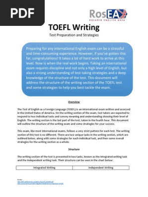 TOEFL Writing