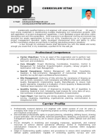 Curriculum Vitae: Professional Competence