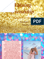 Valuing Friendship: English Project