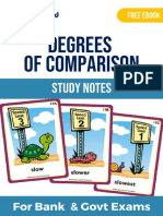 Degrees of Comparison: Study Notes