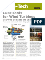 Lubricants for Wind Turbines: Gear Oils-Demands and Characteristics