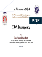 In The Name of God FG: ABO Discrepancy ABO Discrepancy