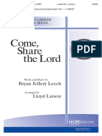 Come Share The Lord