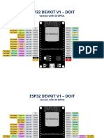 Esp32 Doit Devkit v1 Board Pinout