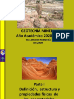 S1. Definición, Estructura y Propiedades Físicas de Los Geomateriales