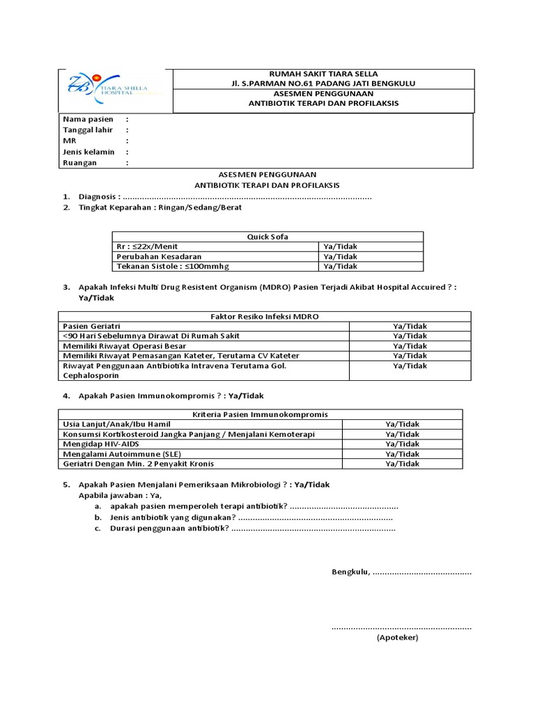 Form Assesmen PPRA | PDF
