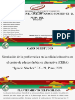 PONENCIA DE DINAMICA - CENTRO DE EDUCACIÓN BÁSICA ALTERNATIVA EN EL COLEGIO “IGNACIO SÁNCHEZ” EX - 21 - GRUPAL