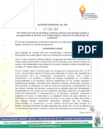 Acuerdo municipal la estrella de empleo decente