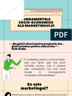 Fundamentele Socio-Economice Ale Marketingului