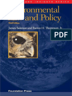 Environmental Law and Policy, Salzman and Thompson's