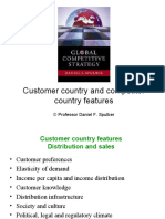 Customer Country and Competitor Country Features: © Professor Daniel F. Spulber