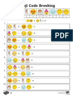 t2 M 17313 ks2 Emoji Code Breaking Activity Sheets English - Ver - 1