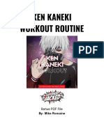 Ken Kaneki Workout Routine: By: Mike Romaine