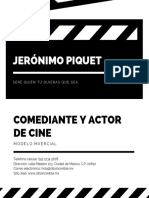 Comediante y actor Jerónimo Piquet