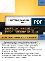 Soft Skills Public Speaking and Presentation Skills