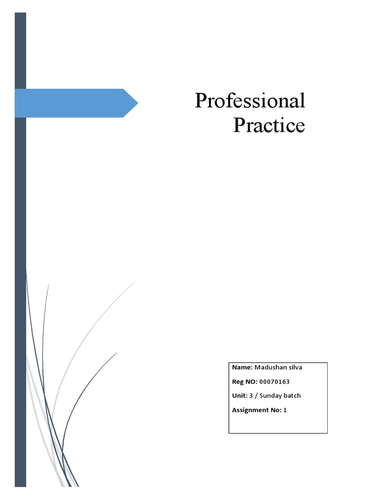 Unit 03 - Professional Practice Assignment 01 | PDF | Project ...
